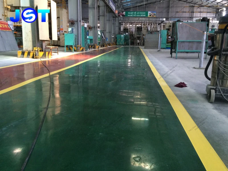 ứng dụng của thi công nhuộm màu sàn bê tông