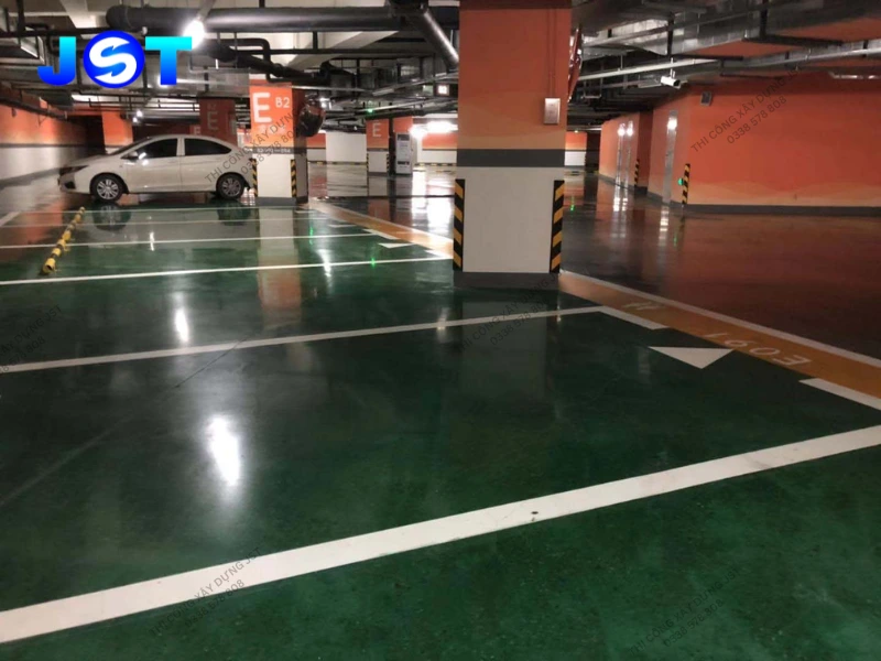 dịch vụ thi công nhuộm màu bê tông